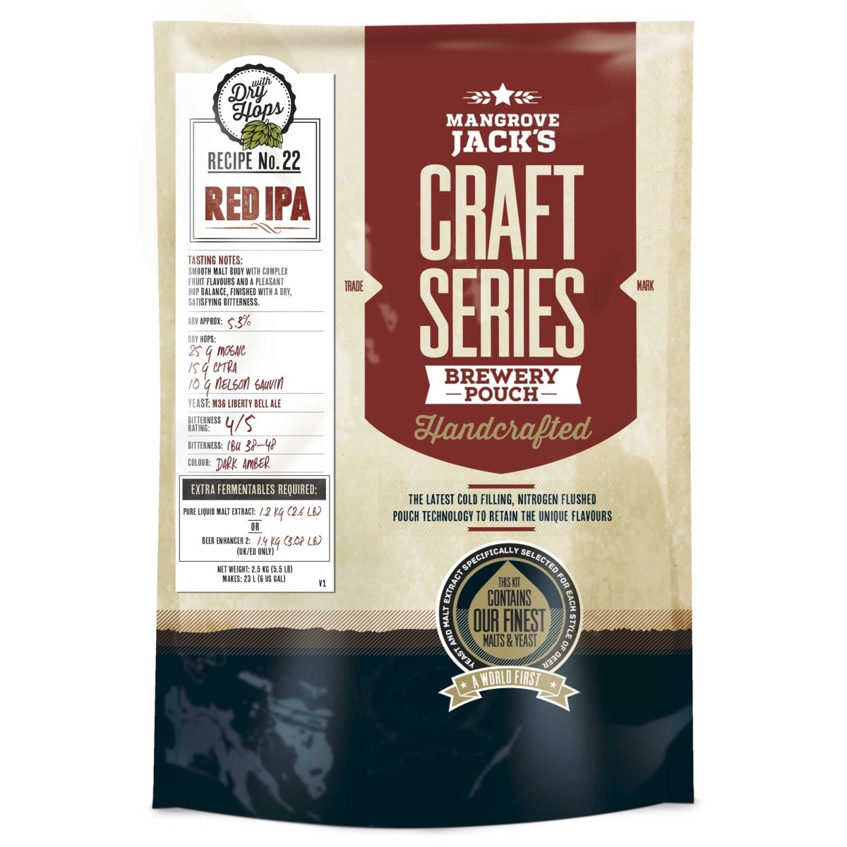 Mangrove Jack's Craft Series Red IPA 2.5kg pouch