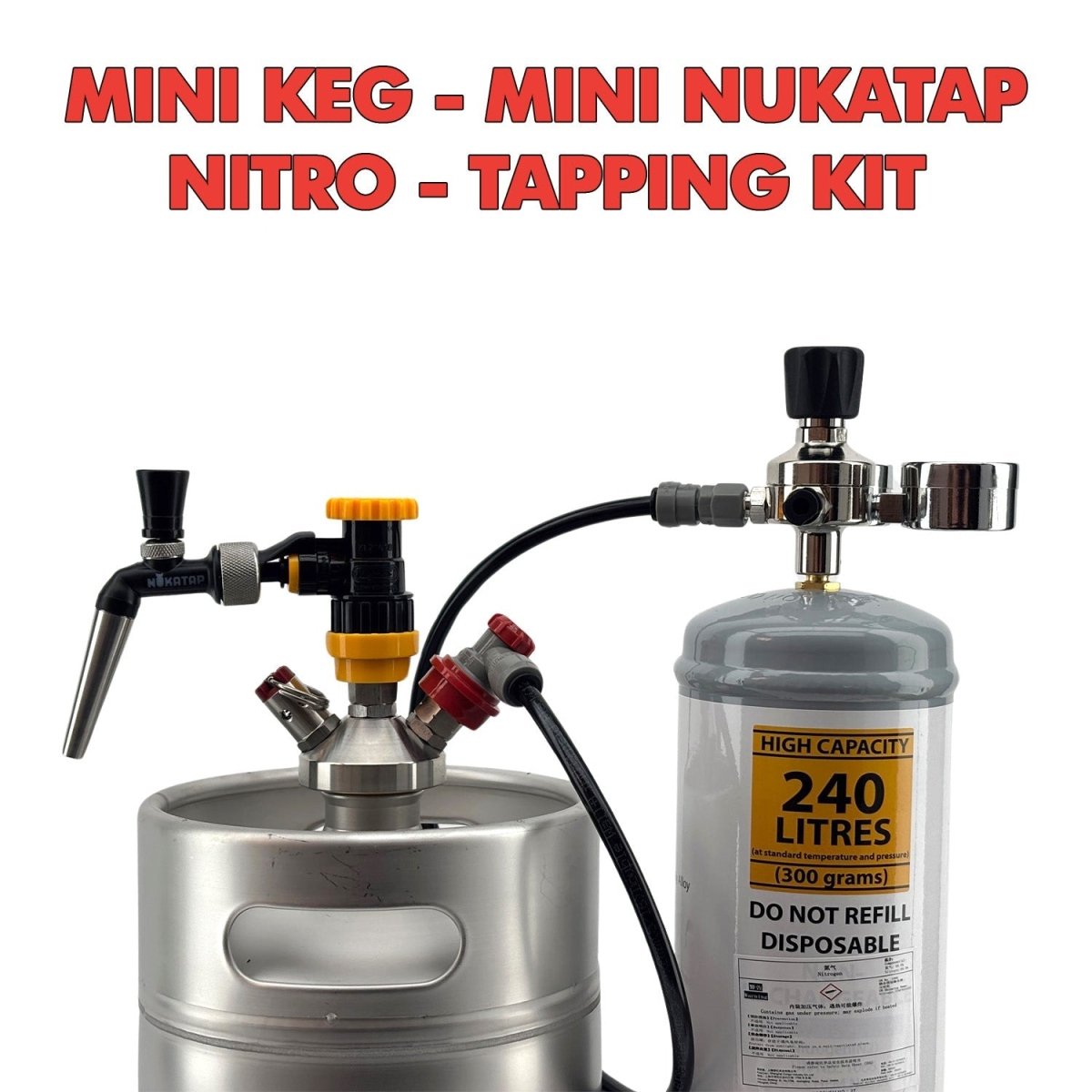 Mini Keg Nitro tapping kit with regulator
