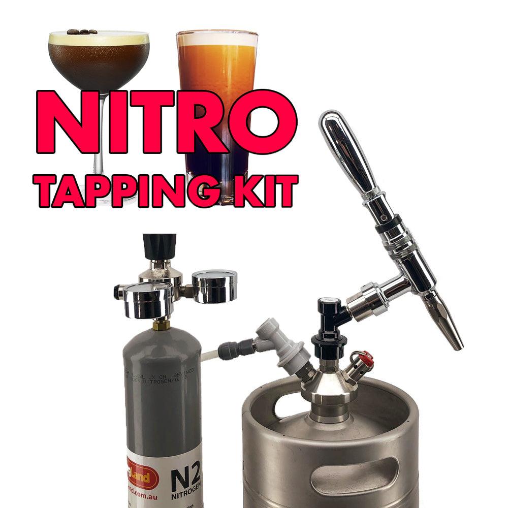 Mini keg nitro tapping system