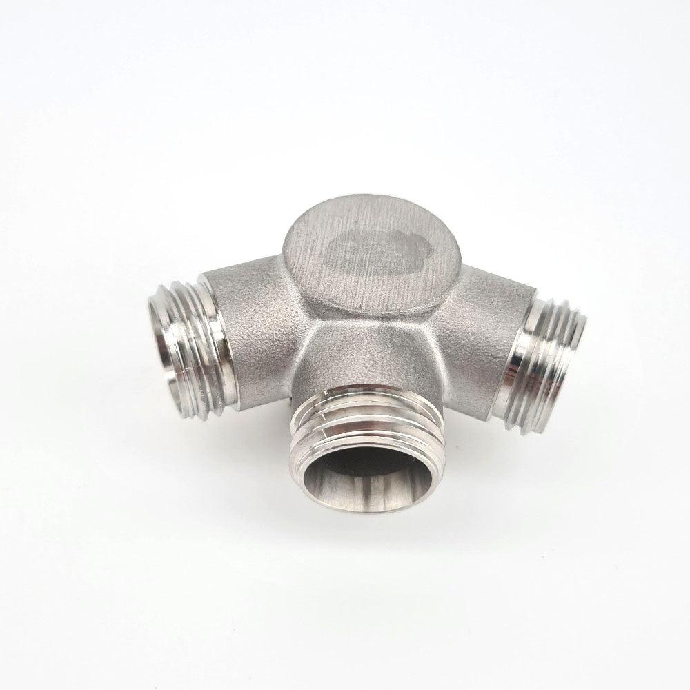 Mini keg stainless steel low profile ball lock tapping head lid
