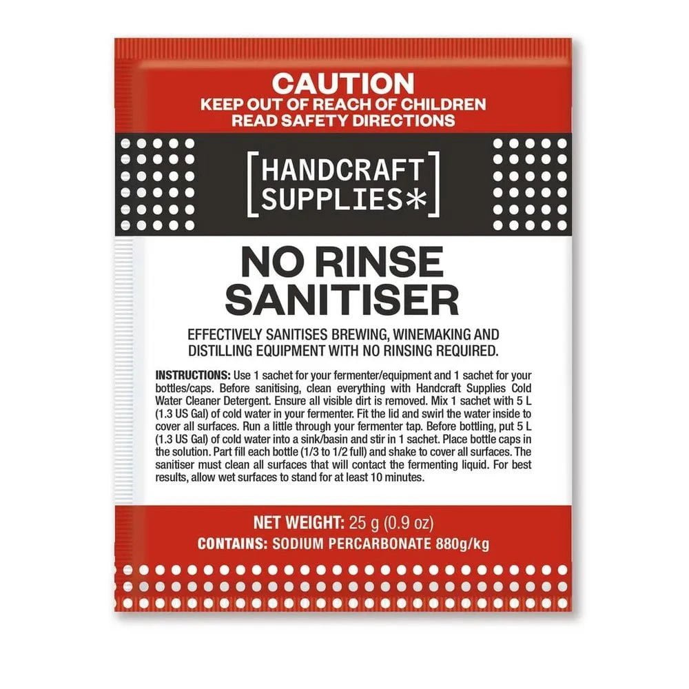No Rinse Sanitiser 25g - Distillery King Australia