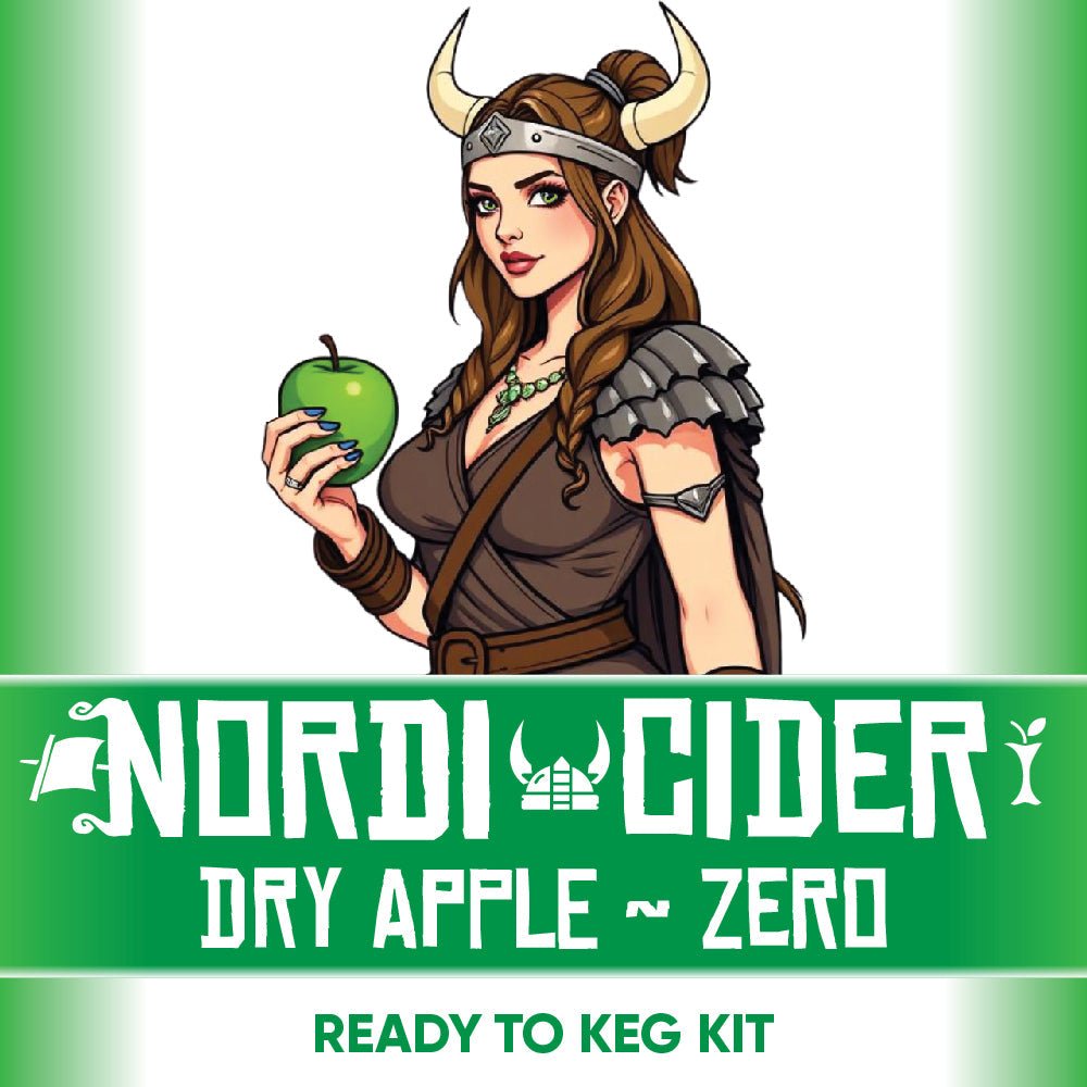 Nordi Dry Apple Cider Zero Sugar ready to keg kit