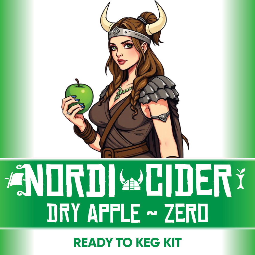 Nordi Dry Apple Cider Zero Sugar ready to keg kit