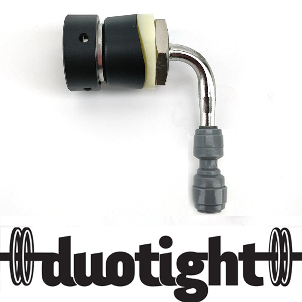 NukaTap duotight stainless steel short shank, black