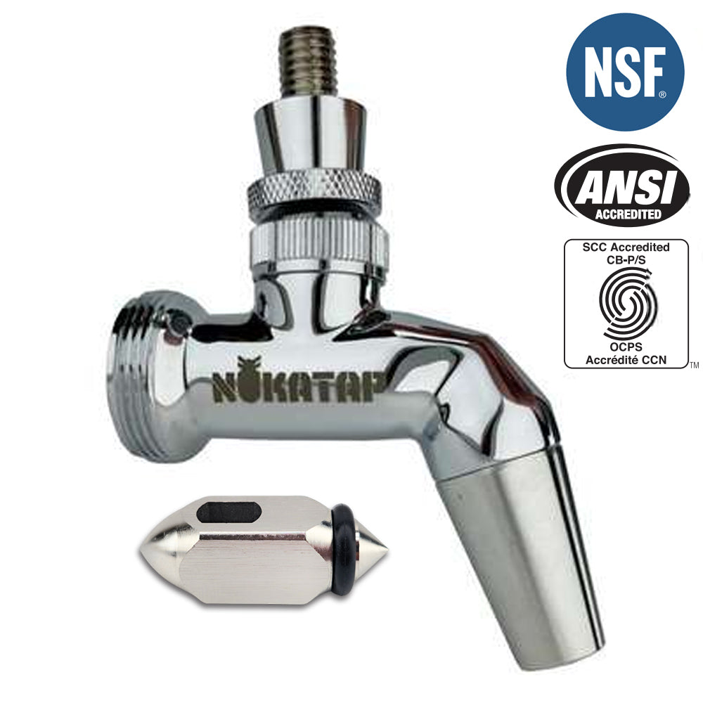 NukaTap beer tap in full stainless steel
