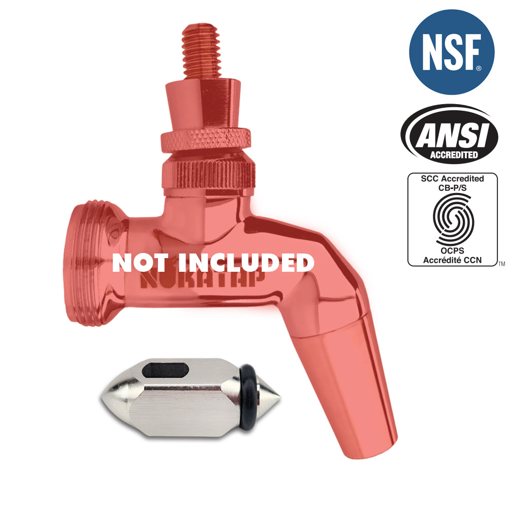 Stainless steel shuttle replacement part for NukaTap