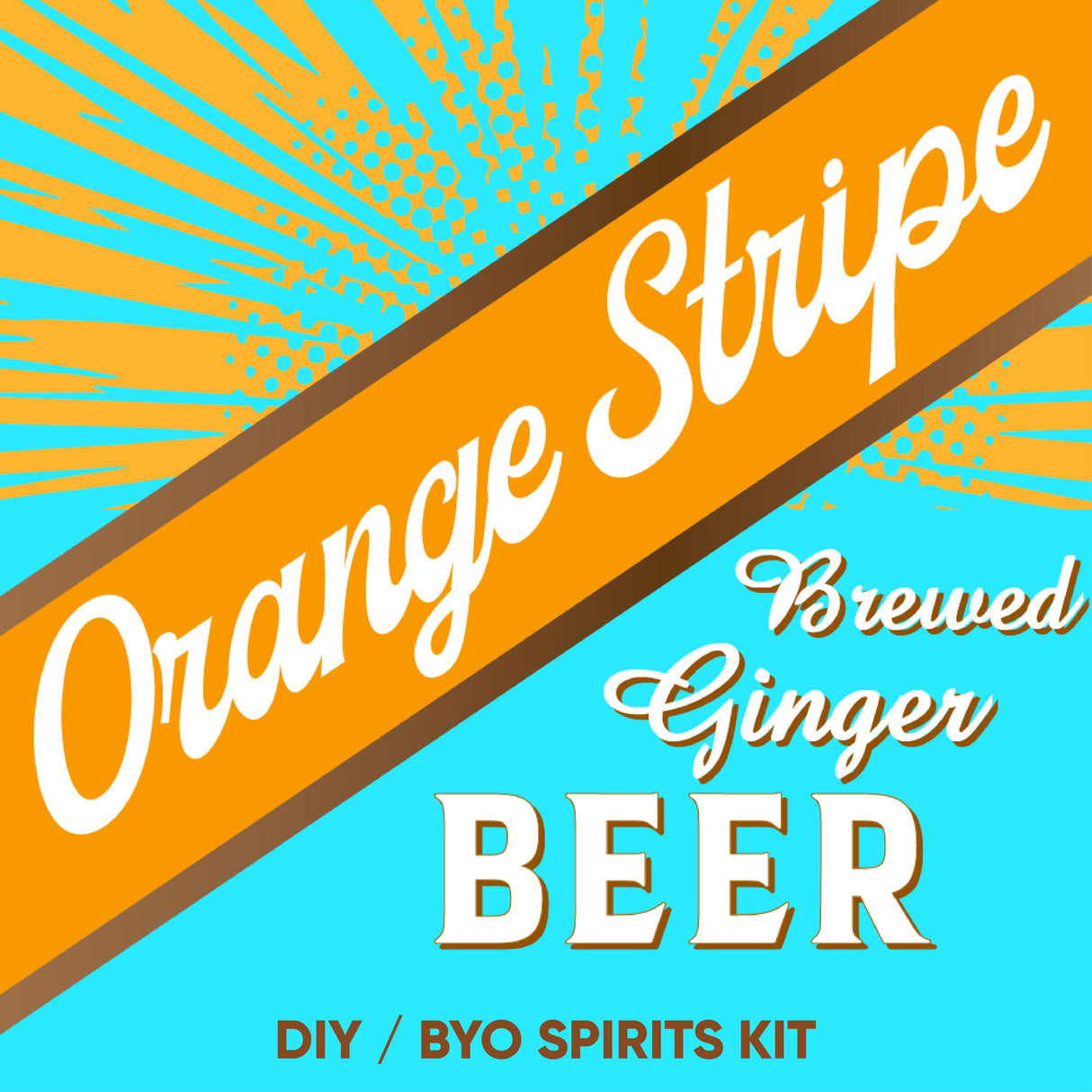 Orange Stripe Jamaican Brewed Ginger Beer DIY BYO spirits keg kit