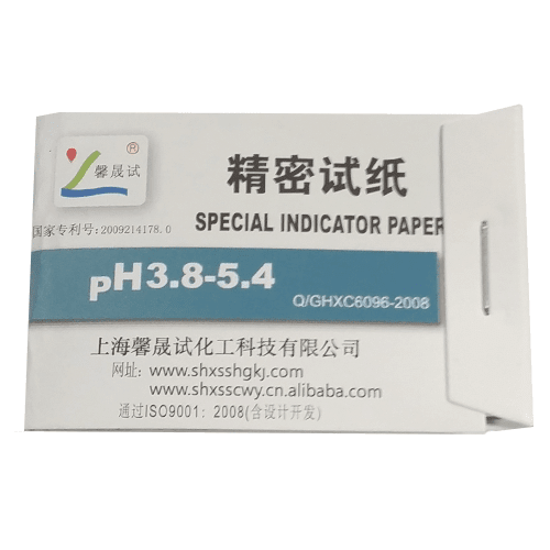 100 strip narrow range pH 3.8 to 5.4 test kit