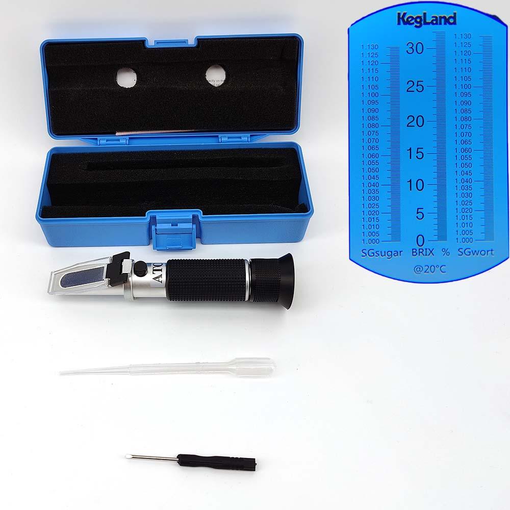 Portable refractometer ATC, three scale