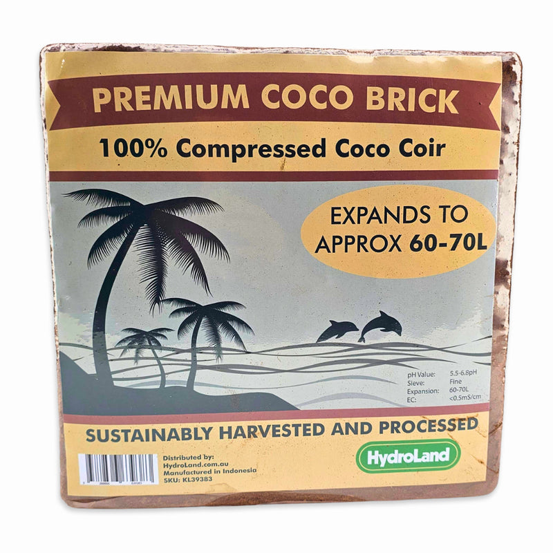 Premium cocopeat brick 5kg compressed coco coir