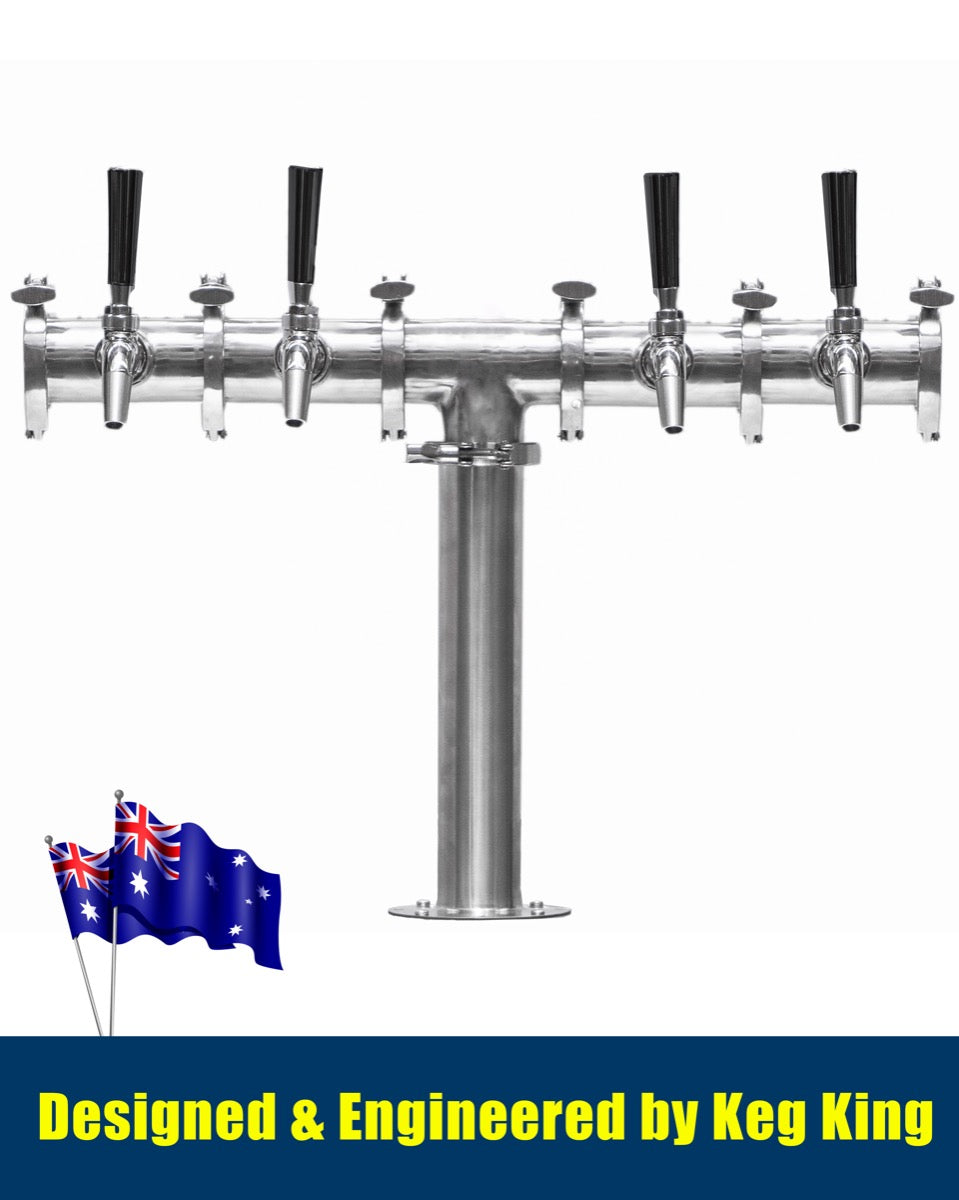Modular Beer Tower Font - Quad Tap