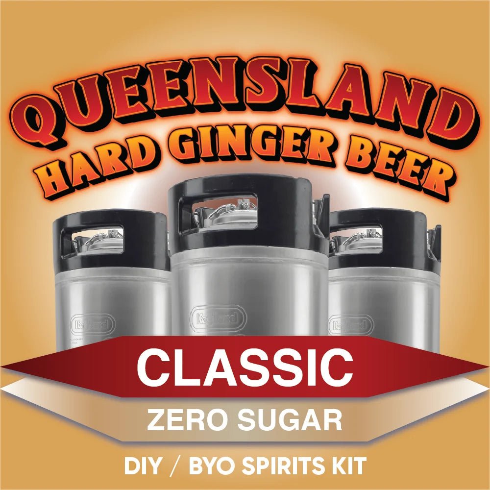 Queensland Hard Ginger Beer Zero Sugar DIY BYO spirits keg mix kit