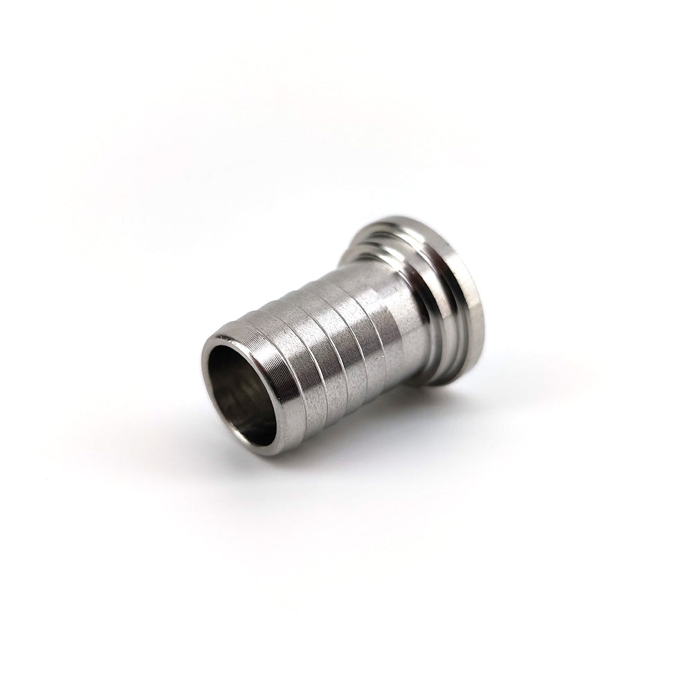 Straight barb fitting for quick swivel connector