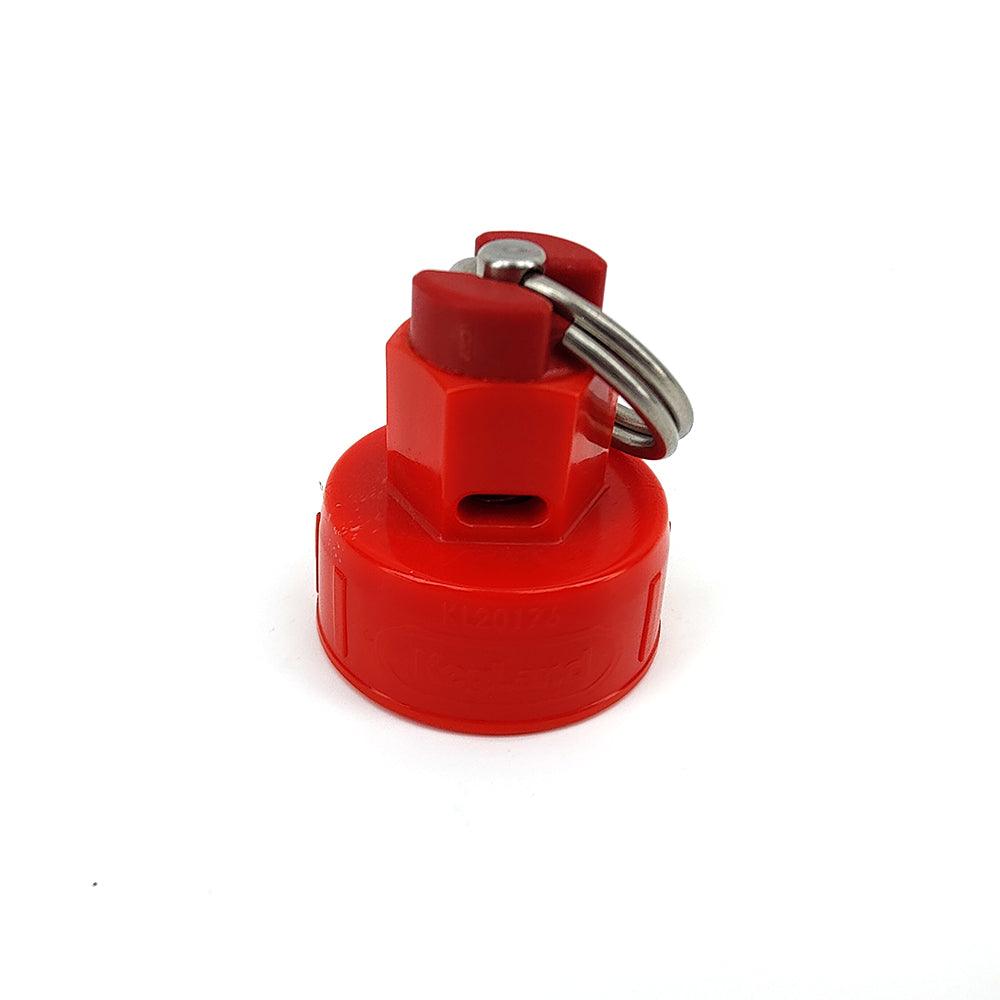 Red PRV 1881 pressure relief valve cap combo