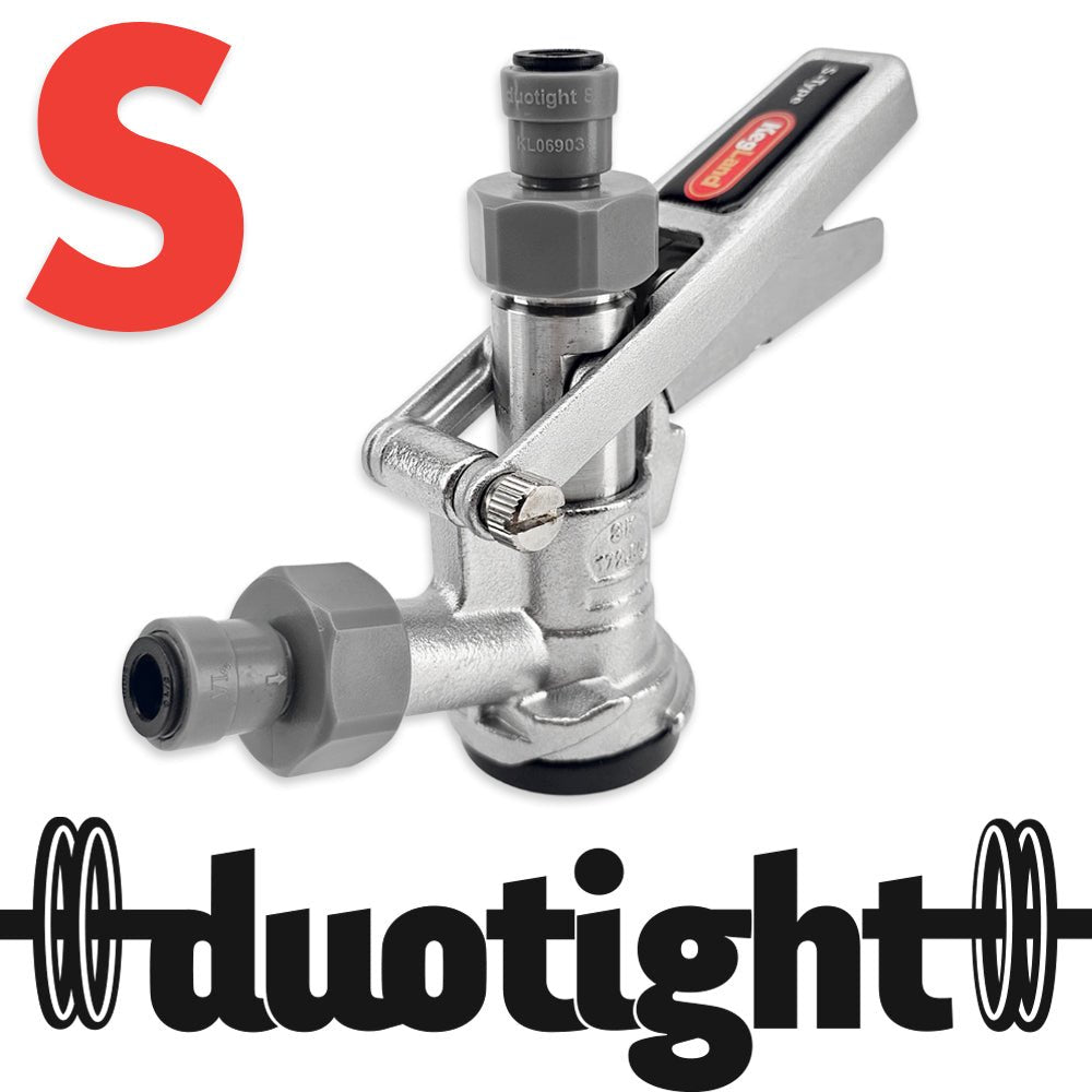 S-Type Keg Coupler All-SS with 8mm duotight Push-Fit