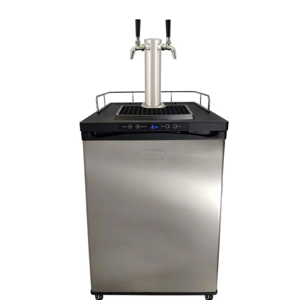 Series X Kegerator 2 Tap Double Tap Two Tap PREMIUM BUNDLE 2x Taps with 2 New Kegs, Gas & Disconnects - Distillery King Australia