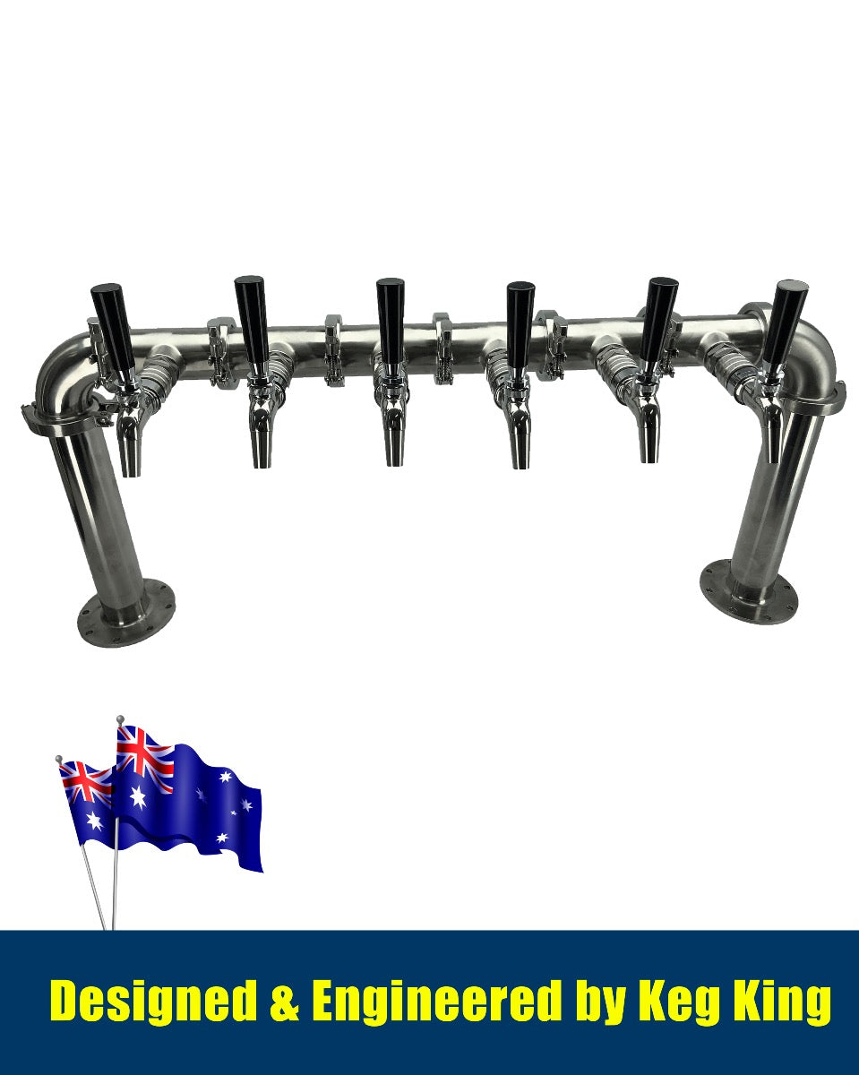 Keg King Modular Six-Tap Beer Tower Font