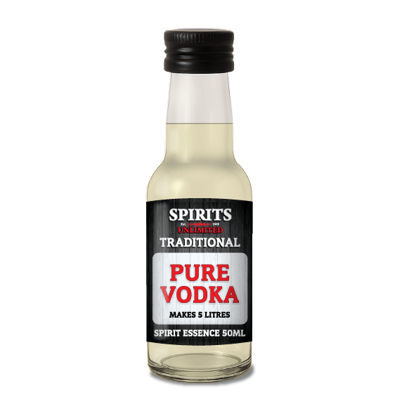 Spirits Unlimited Traditional Pure Vodka Essence 50mL (Flavours 5L of Neutral Spirit) - Distillery King Australia
