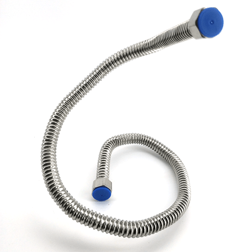 80cm stainless flexi arm with 1/2 inch hex nut