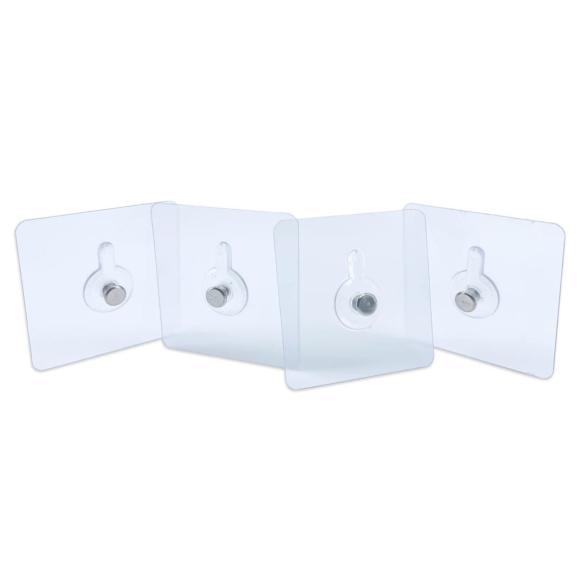 Stainless steel adhesive wall mounting hangers 4 pack