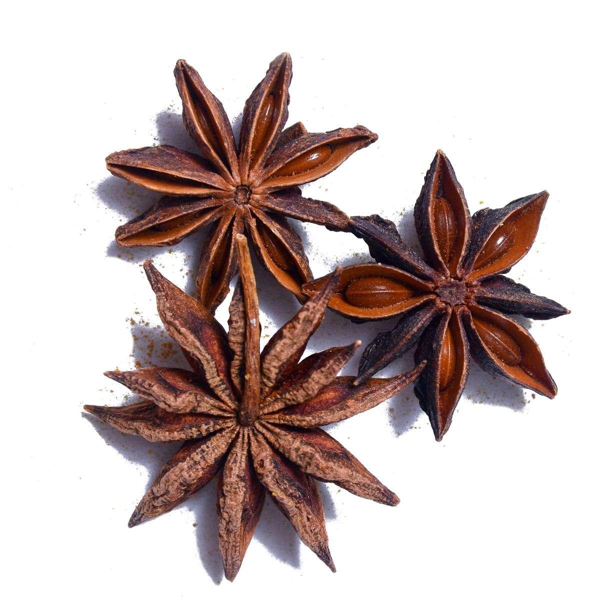 250g pack of whole star anise pods for gin and spirit botanicals