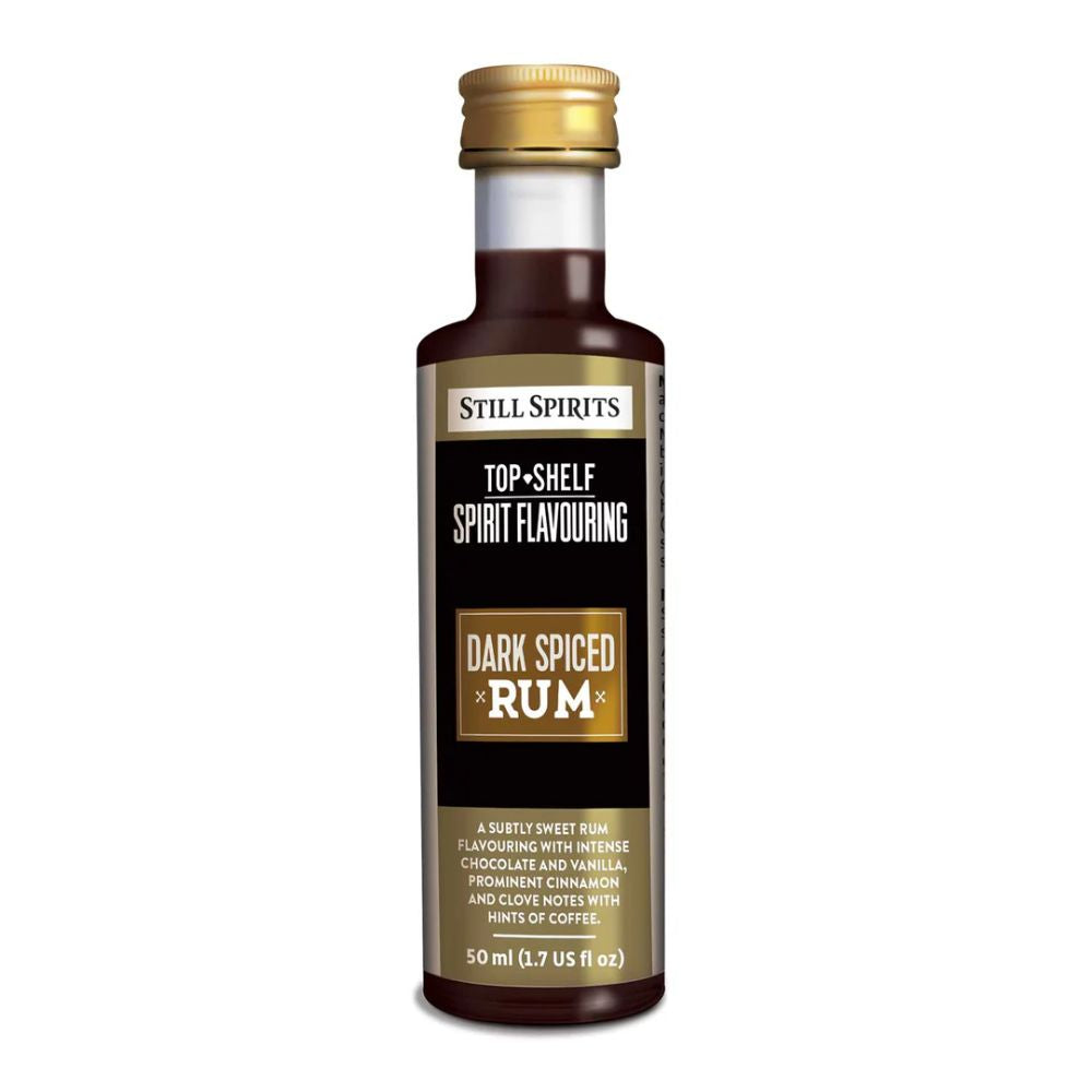 Still Spirits Top Shelf Dark Spiced Rum Spirit Flavouring 50mL
