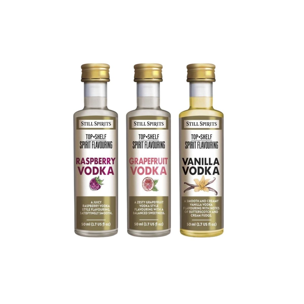 Still Spirits Top Shelf Raspberry, Grapefruit and Vanilla Vodka