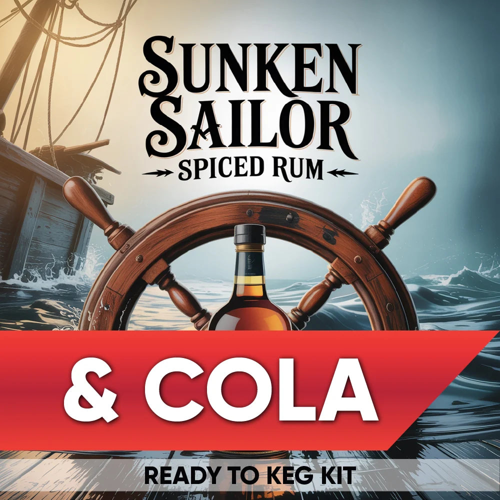Sunken Sailor Spiced Rum and Cola ready-to-keg kit