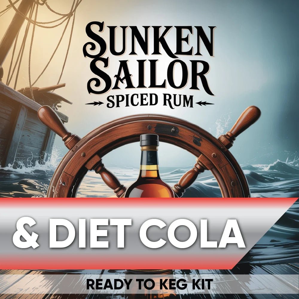 Sunken Sailor Spiced Rum and Diet Cola ready-to-keg kit