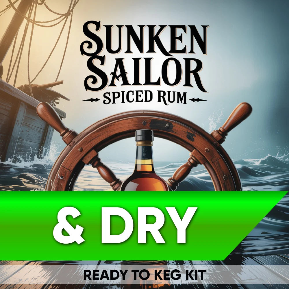 Sunken Sailor Spiced Rum and Dry Ready to Keg Kit