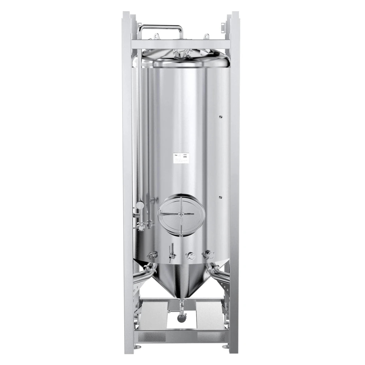 TeleTank 1200L jacketed pressurisable fermenter uni-tank
