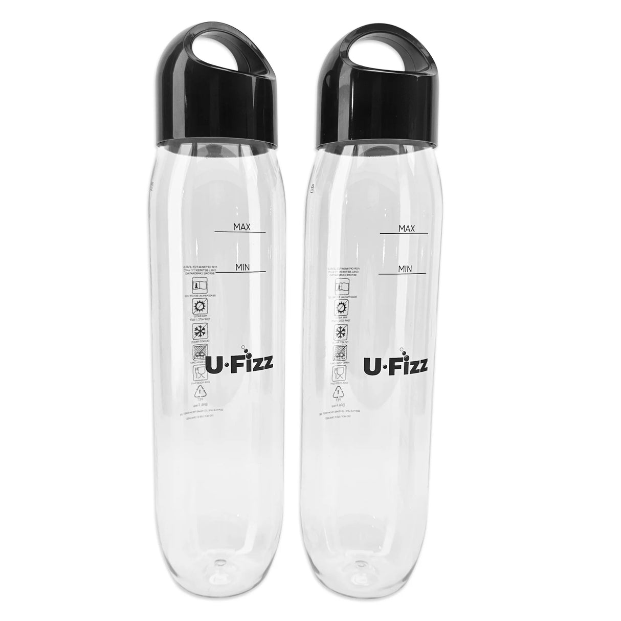 U-Fizz Twin Bottle Pack with Carry Lids
