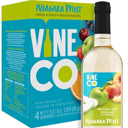 VineCo Niagara Mist Orchard Crisp wine making kit