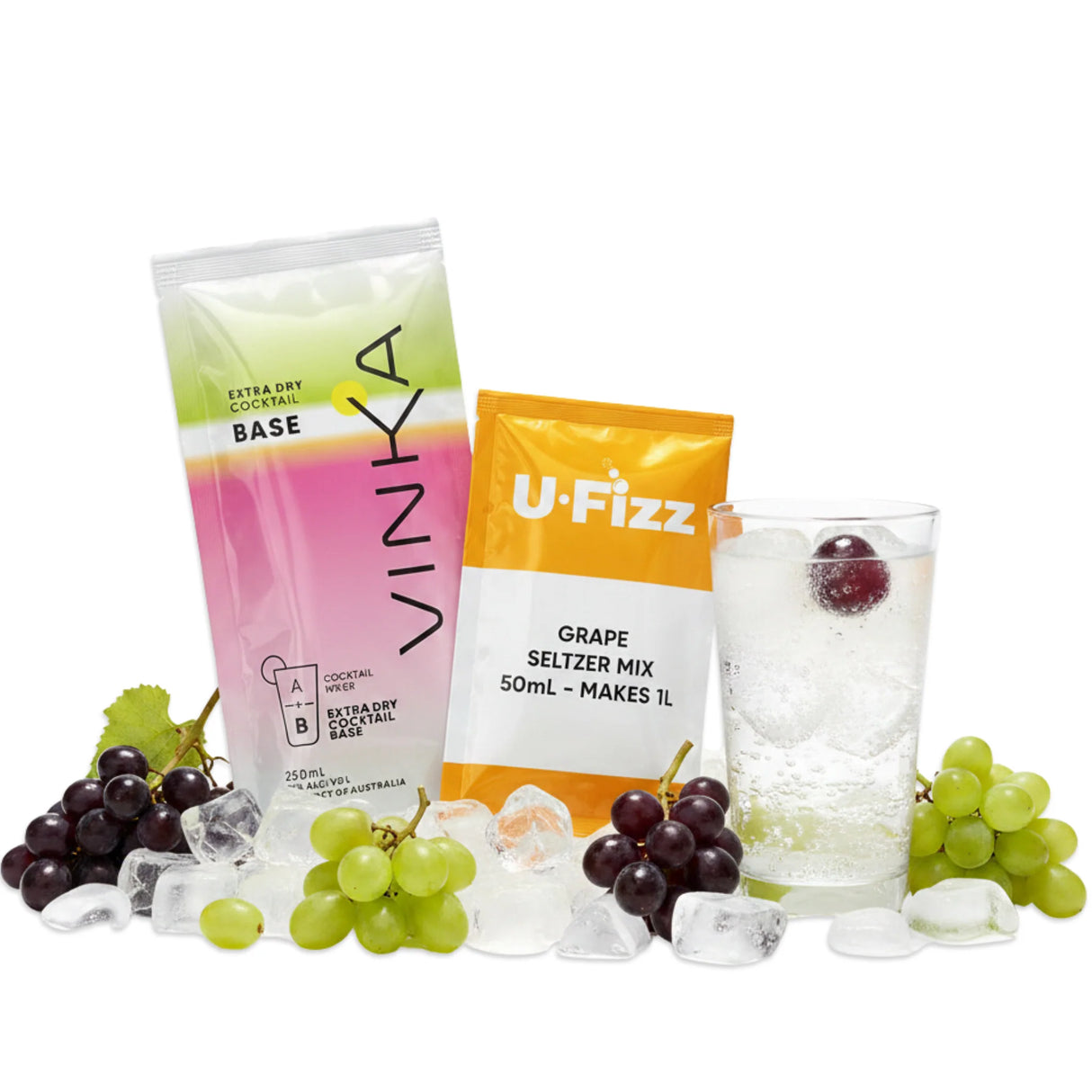 VINKA U-Fizz natural grape seltzer 1L kit