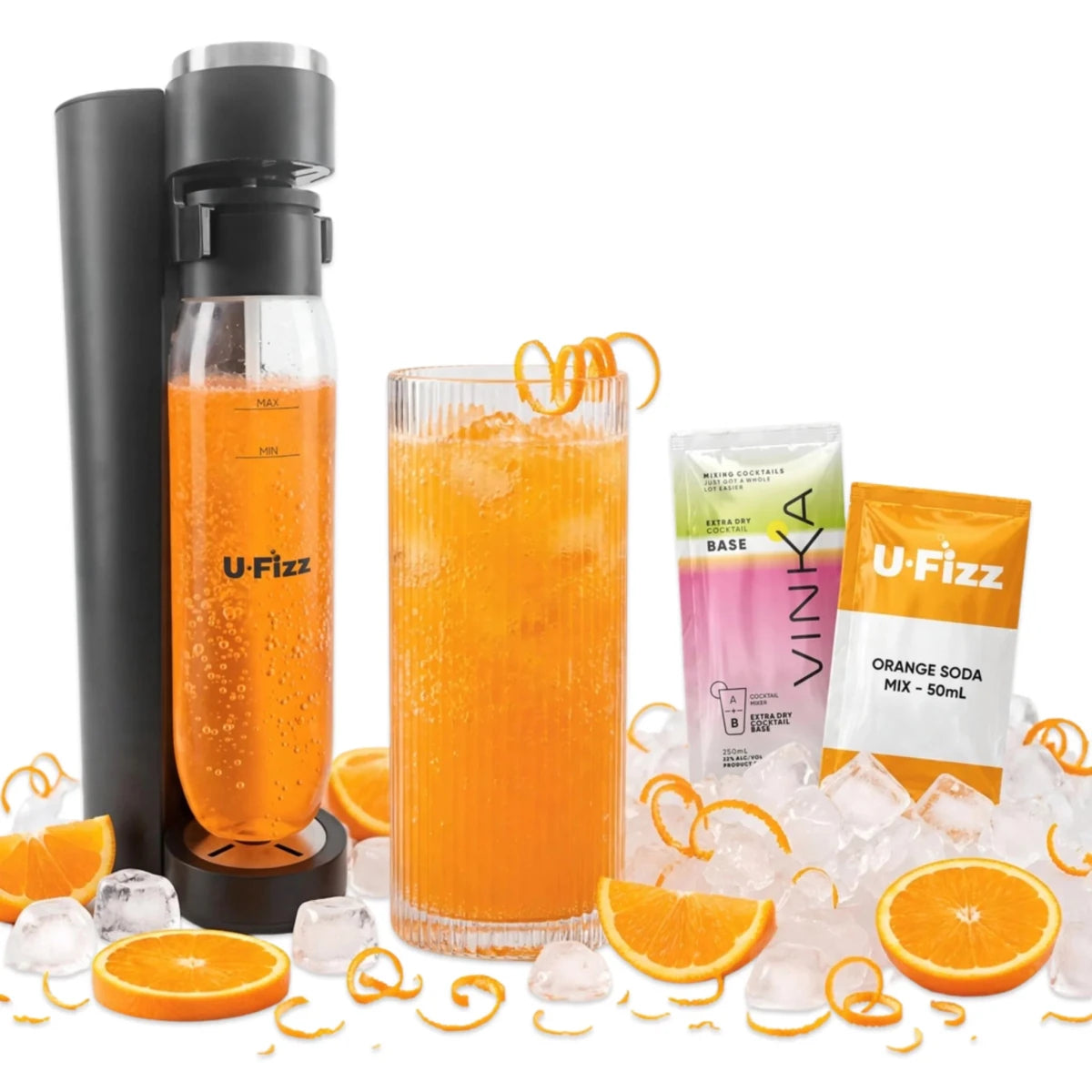 VINKA U-Fizz Natural Orange Soda - 5.5% - makes 1L