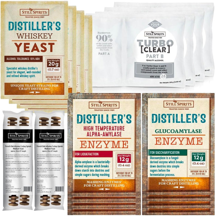 Still Spirits Whiskey Distiller's Yeast Pack x4