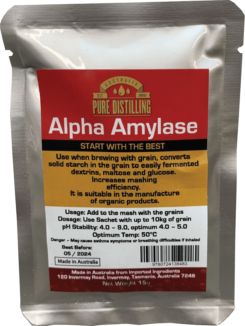 Alpha Amylase Enzyme 15g - Distillery King Australia