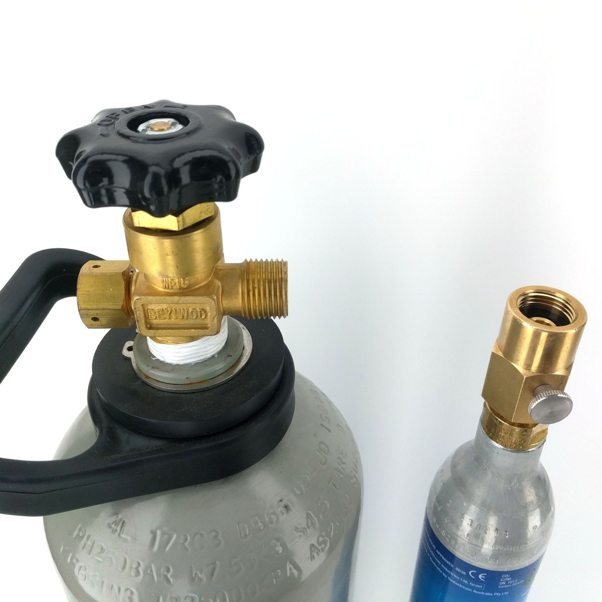Carbonation Machine Cylinder Filling Adaptor (Refill Fill Station) with Bleed Valve - Distillery King Australia