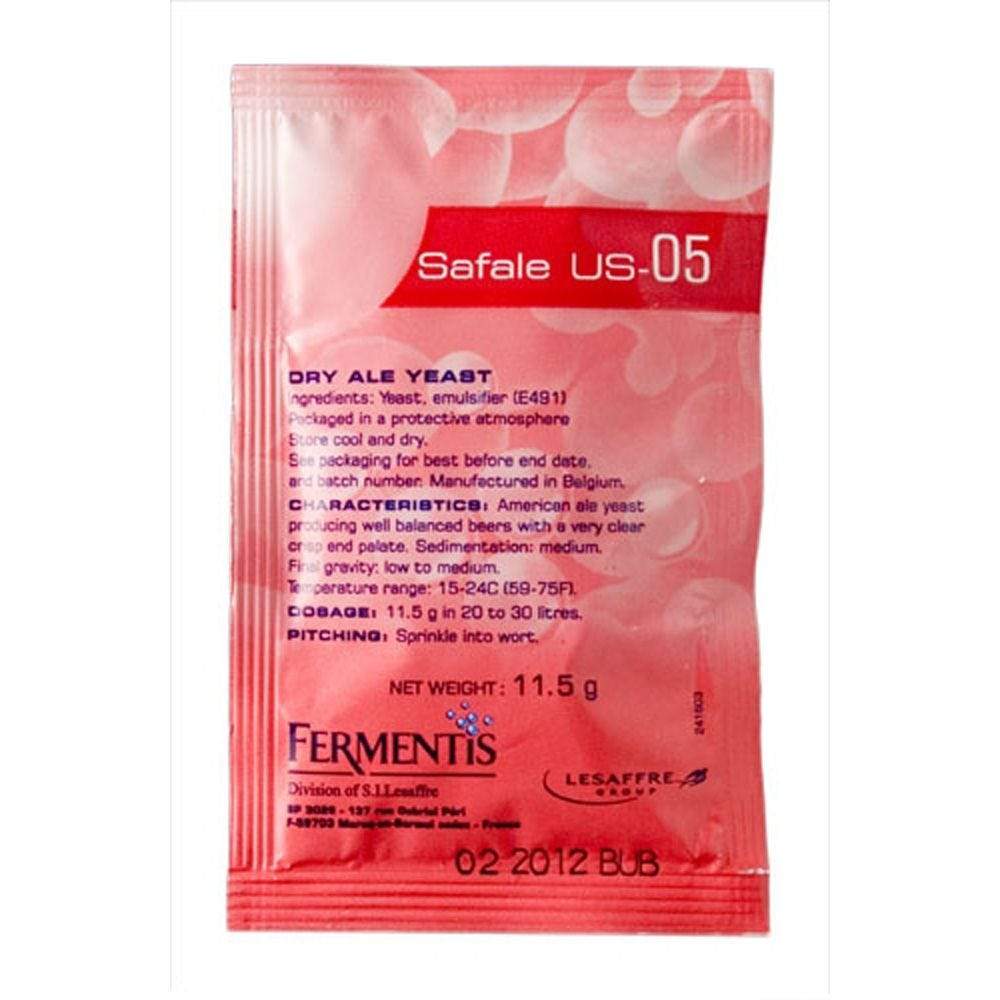 Safale US - 05 Yeast (11.5g) - Distillery King Australia
