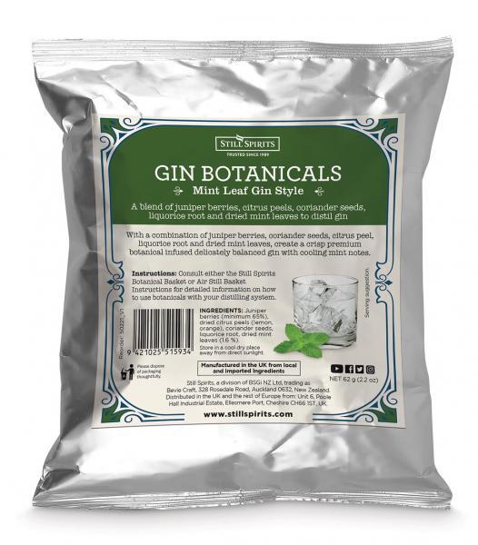 Still Spirits Gin Botanical Kit - Mint Leaf Gin Botanicals - Distillery King Australia