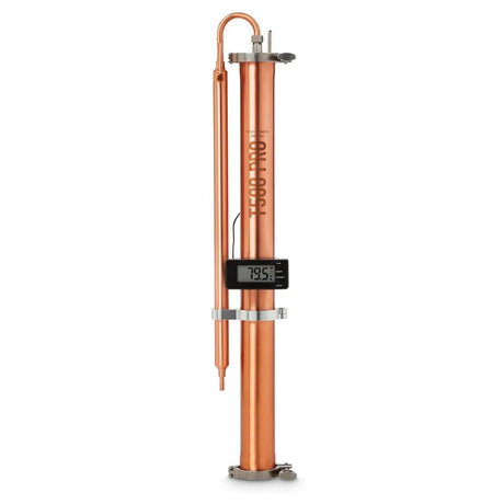 Still Spirits Create+ T500 Pro copper column and condenser on a Create+ 25 L boiler