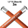 1.5 inch TC AgraBrew CPS brewery hose 3m