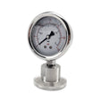 1.5 inch TC straight pressure gauge 0-30psi