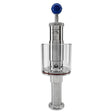 1.5 inch TC vertical spunding valve with pressure gauge