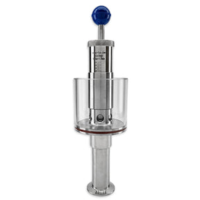1.5 inch TC vertical spunding valve with pressure gauge