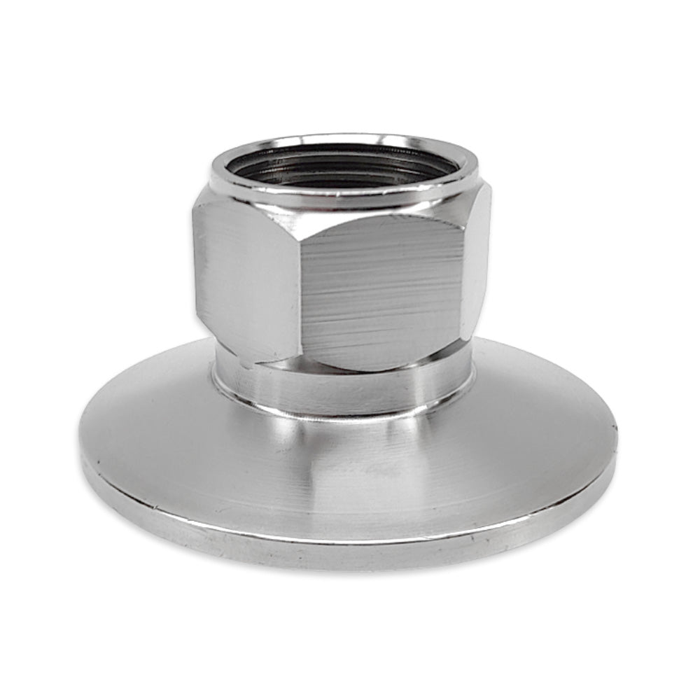 1.5 inch tri-clover fitting with 1/2 inch female BSP thread