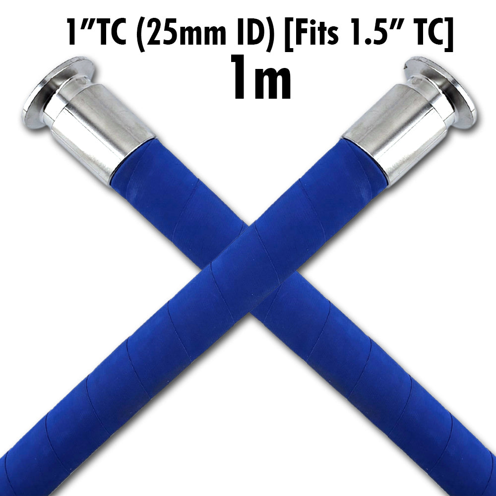 1 inch TC FlexiRoyal brewery hose 1m