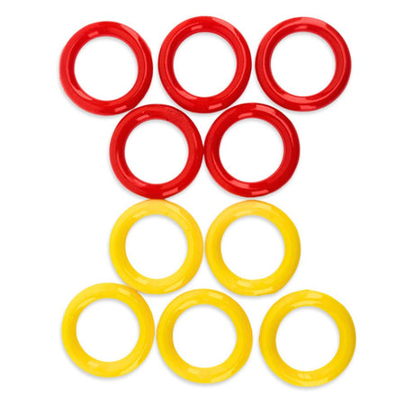 10 pack of colour coded silicone post O-rings for ball lock kegs