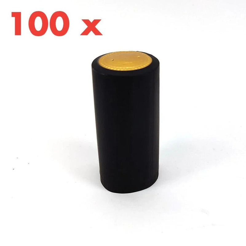 100 x Black Heat Shrink Tamper Wraps for Wine Bottles - Distillery King Australia