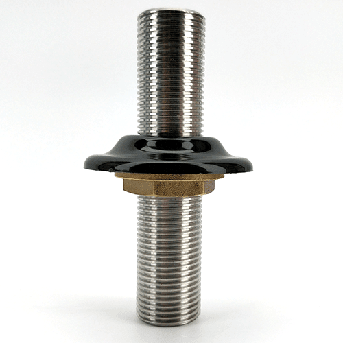 100mm 5/8 all thread shank with black plastic collar